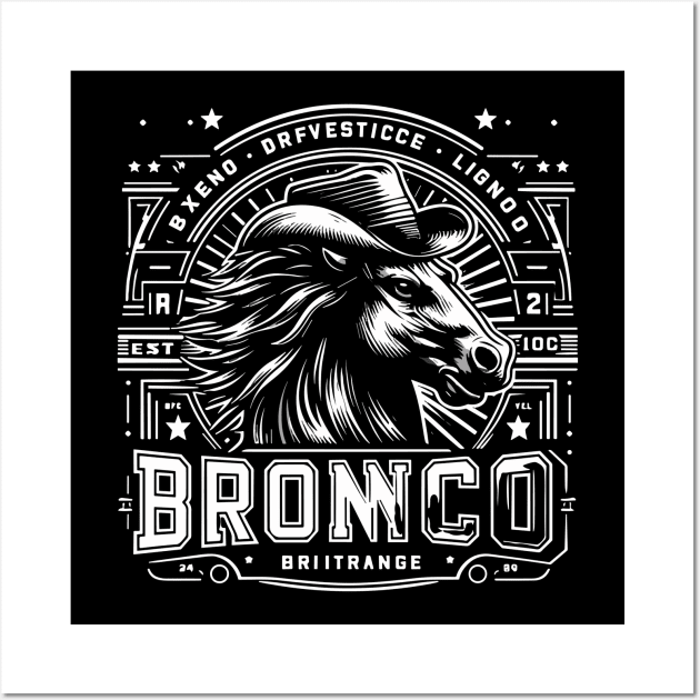 Retro Bronco Wall Art by Rizstor